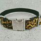 Leopard print dog collar