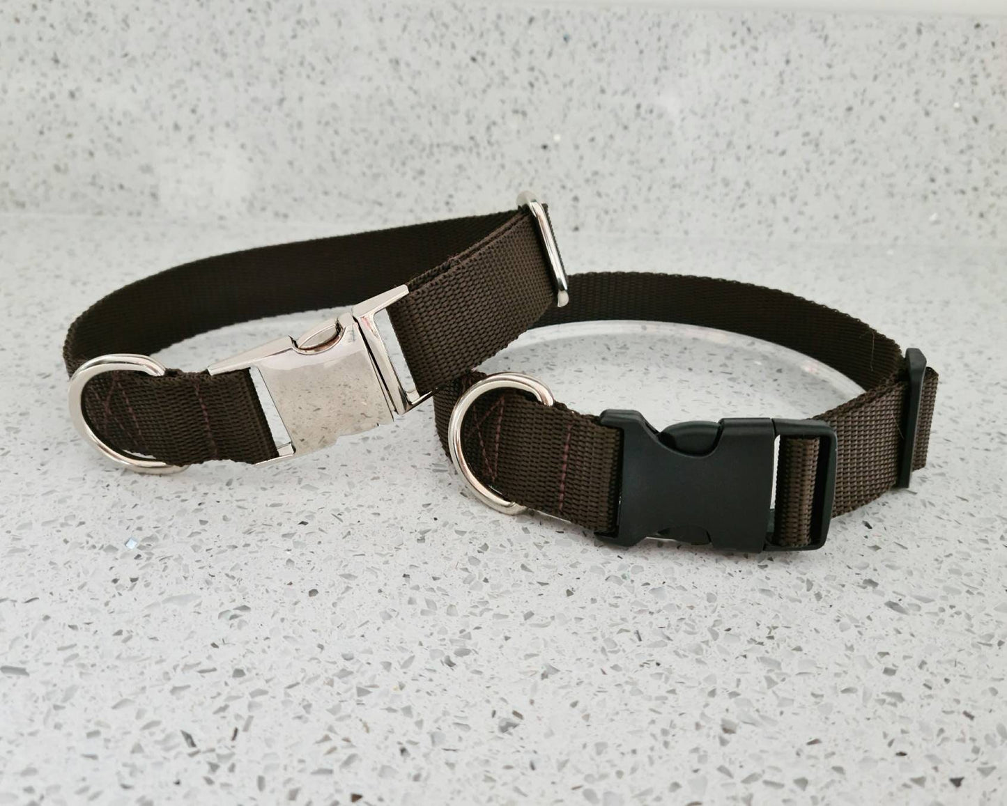 Brown dog collar