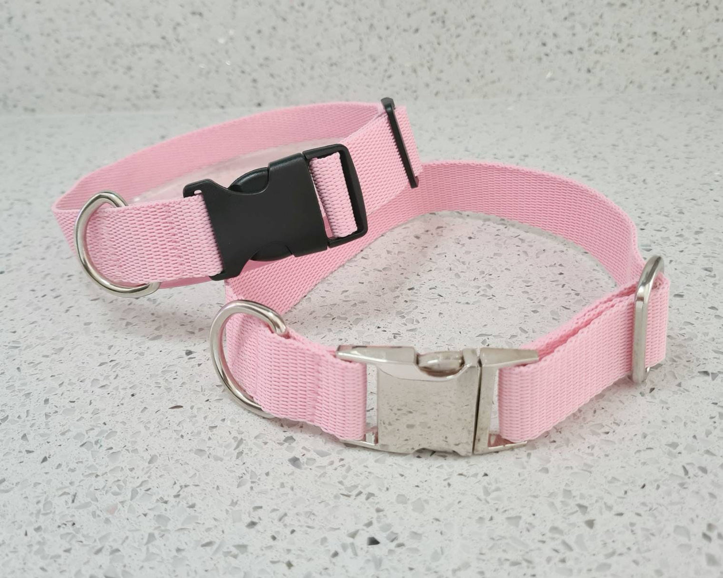 Baby pink dog collar