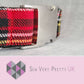 Red tartan dog collar