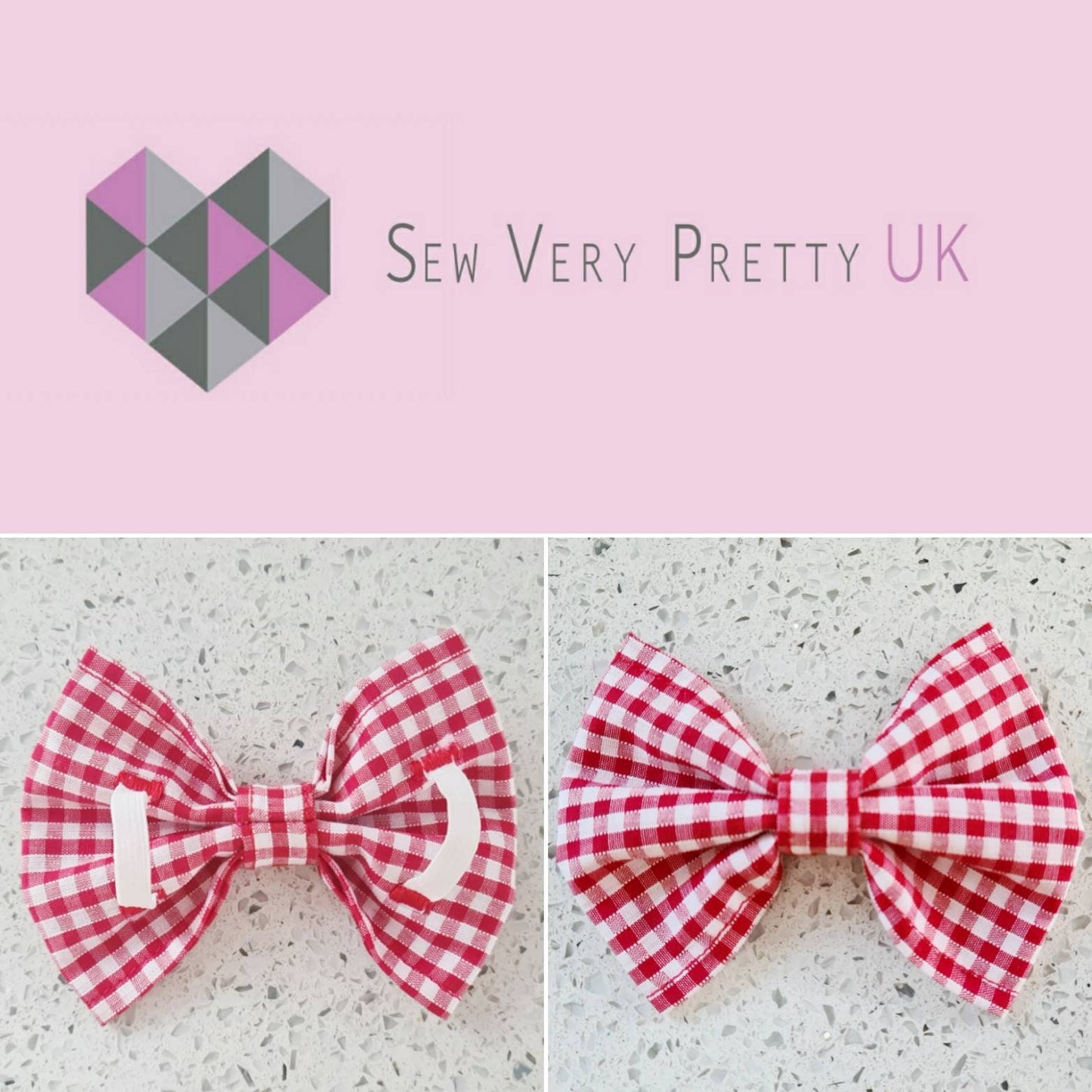Red gingham bow tie