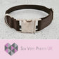 Brown dog collar