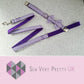 Purple gingham bow tie