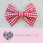 Red gingham bow tie