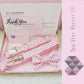 Pink floral collar, lead and bow set