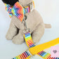 Rainbow stripe dog collar