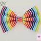 Rainbow stripe bow tie