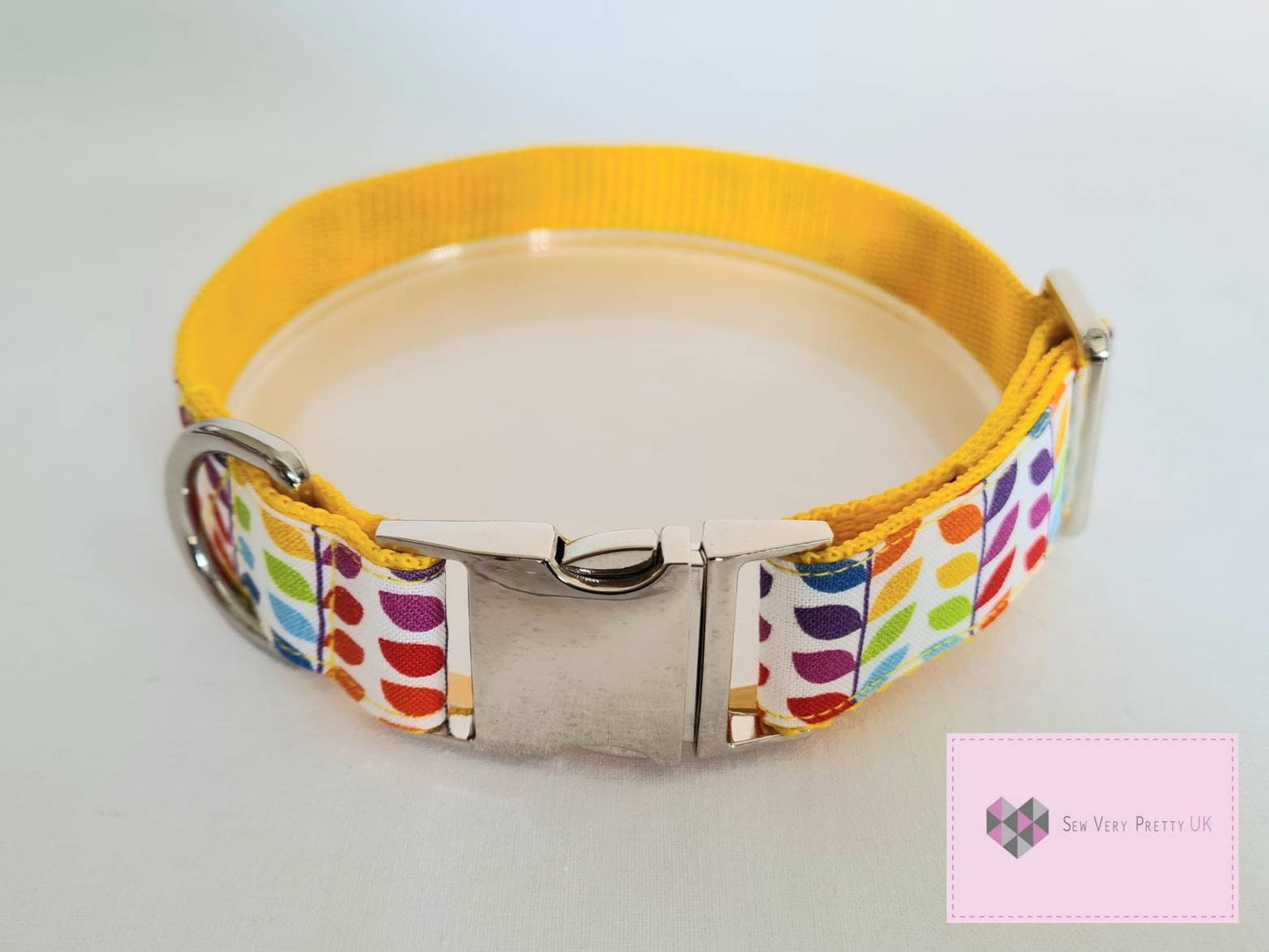 Rainbow dog collar