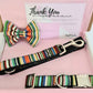 Green stripe bow tie