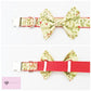 Christmas traditional holly dog collar, lead and dickie bow set, dog gifts