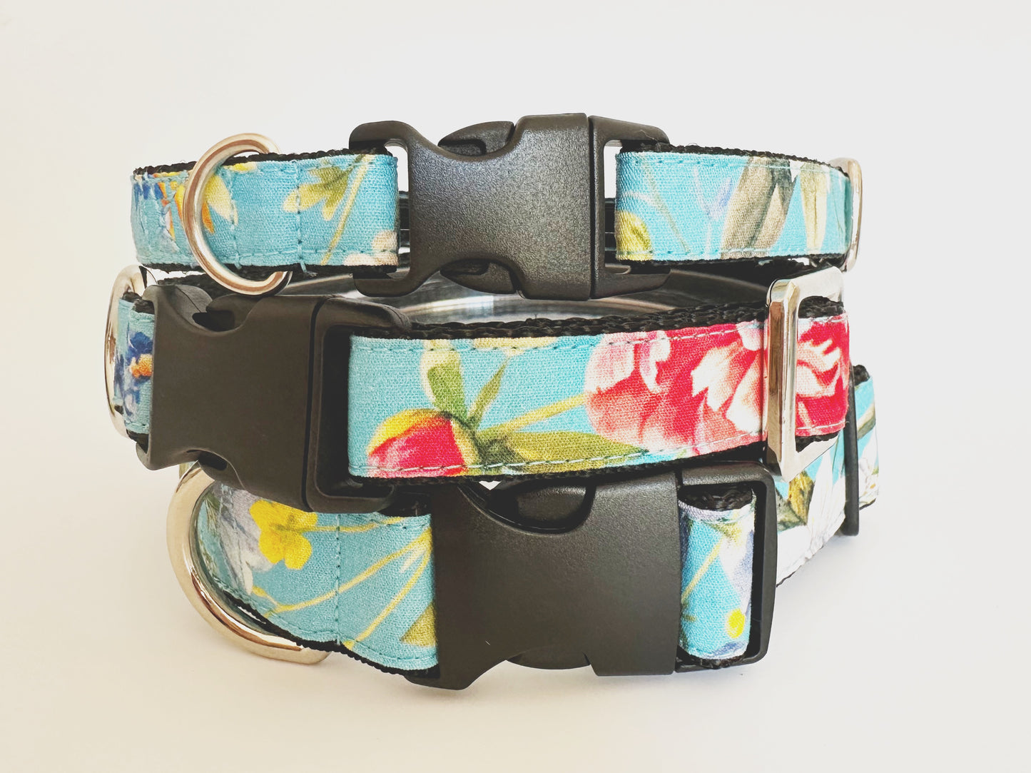 Wild Flowers Collar, Lead & Bow Set