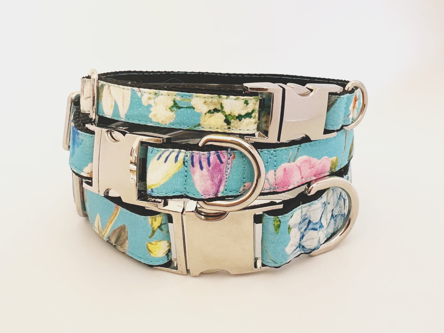 Wild Flowers Collar, Lead & Bow Set