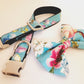Wild Flowers Double D Safety Lock Dog Collar