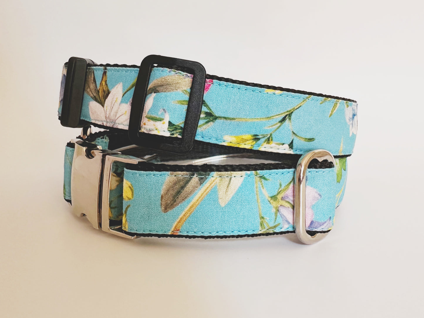 Wild Flowers Collar, Lead & Bow Set